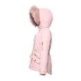 thumbnail image 4 of Rokka&Rolla Girls' Winter Coat with Faux Fur Hood Parka Jacket, Sizes 4-16, 4 of 8