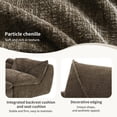 thumbnail image 4 of MODERNLUXE 116" Extra Large Modular Sectional Sofa,L-Shape Sleeper Sofa with Cushion Back & Deep Seat ,Chenille Modern Couch for Living Room,No Assembly Required, Free Combination, Brown, 4 of 11
