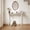 White, variant on Muwuele 39.4" Walnut Console Table with Solid Rubberwood Top and Metal Frame, Narrow Mid-Century Sofa Table for Entryway and Hallway, Walnut