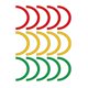 thumbnail image 1 of 3 Sheets Gauge Labels Wear-Resistant Pressure Gauge Decal Arcs Stickers for Clear Indication on Meters and Mechanical Instruments (10 Pieces / Sheet), 1 of 3