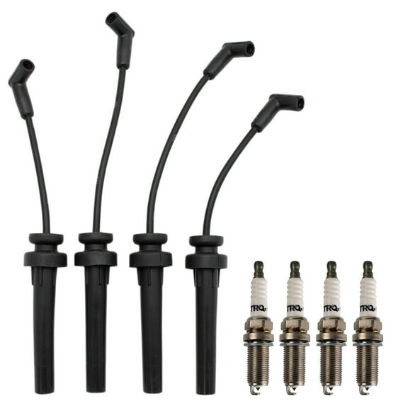 TRQ Ignition Kit Spark Plug & Wire Set For Dodge Chrysler Plymouth L4 2.4L TKA01236 Fits select: 1995-2000 DODGE STRATUS, 1996-2000 DODGE CARAVAN