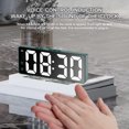 thumbnail image 5 of Reloj despertador LED Digital con superficie de espejo, reloj despertador de escritorio Digital HD, 5 of 5
