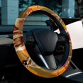thumbnail image 6 of Kangaroo Steering Wheel Cover, 14.5 Inch, Printing, PVC Leather, Auto Accessories for Car Wheel Covers, 6 of 6