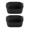 thumbnail image 2 of Queroig Silicone Air Fryer Basket Tray Reusable Silicone Liners for Air Fryer BPA-Free Air Fryer Cooking Pan Replacement of Parchment Liner Paper Heat-resistant Air Fryer Accessory, 2 of 7
