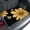 Black, Yellow, Gold, variant on Universal Car Trunk Mat 37"x54", Yellow Daisy Rustic Waterproof Cargo Liner, Non-Slip Durability Cargo Mat, Pastoral Flowers Honeybees Burlap All Weather Rear Trunk Protector for Car SUV