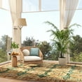 thumbnail image 5 of Washable Area Rug, 5x7 Non-Slip Boho Vintage Living Room Bedroom Rug with Rubber Backing, Low Pile Faux Wool Soft Distressed Rug Floor Carpet for Living Room, Laundry, Kids Playroom, 5 of 11
