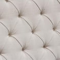 thumbnail image 5 of Park Avenue Queen Tufted Bed with Vintage Wing in Desert Sand Linen by Diamond Sofa, 5 of 7