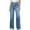 #Light Blue, variant on DPTALR Women's High-Waist Elastic Wide-Leg Loose Straight Drawstring Denim Pants,Light Blue,Size XXL