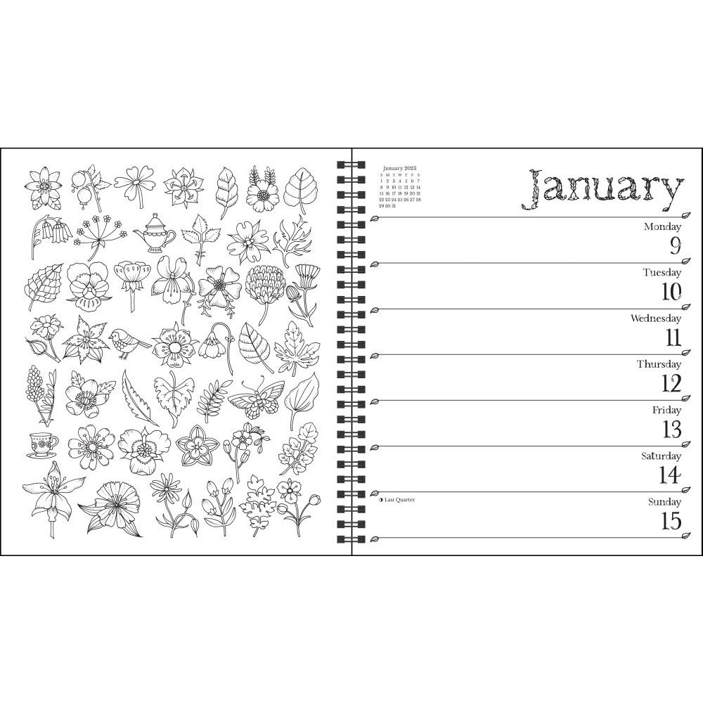 2023 Printable Coloring Planner