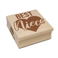 thumbnail image 1 of Best Niece in Heart Square Rubber Stamp Stamping Scrapbooking Crafting - Medium 1.75in, 1 of 7