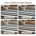 thumbnail image 7 of ODIKA Striped Modern Farmhouse With Even Ticking Lines And Borders Non-Slip Chair-Friendly for Home Office, Gaming Room, Under Desk, 7 of 7