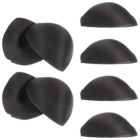 Raindrops Bra Pad Insert 4 Black Sponge Mesh Reusable Women