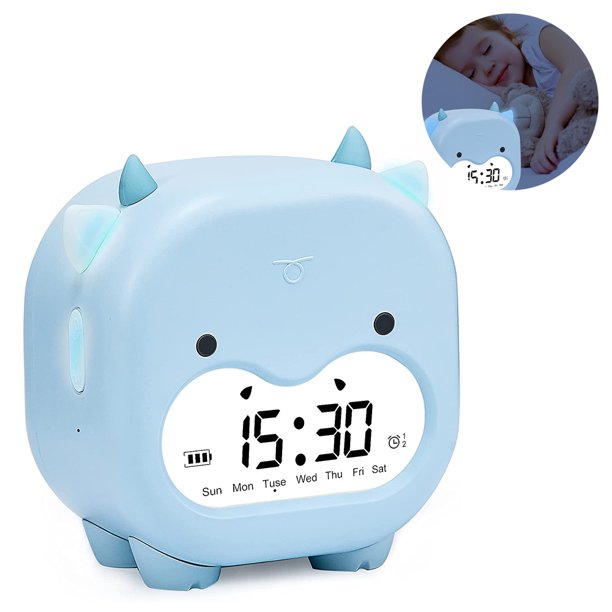 Recargable Versión en inglés Reloj electrónico creativo digital para niños-Azul MFZFUKR 221298-1