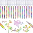thumbnail image 5 of 36 Pcs Rainbow Gel Pens Color Changing Glitter Neon Gel Pens Rainbow Pens for Adult Coloring Book, 5 of 5