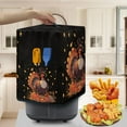 thumbnail image 3 of ZUXONGSY Fall Thanksgiving Air Fryer Cover Dust Cover Small Appliance Covers Protector with Pockets And Handle Turkey Case for Round Pressure Cooker Rice Cooker Thanksgiving Fall Decor, 3 of 7
