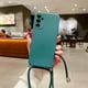 thumbnail image 3 of Funda con correa cruzada para Samsung Galaxy, carcasa trasera de TPU suave de silicona, S24, S23, S22 Ultra, S21, S20 FE, S10, S9, S8 Plus, Note 20, 3 of 5