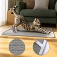 thumbnail image 3 of shuaien Cat Scratcher Mat 23.6"x15.7" Natural Sisal, Anti-Scratch Pad for Carpet & Sofa Protector, Horizontal Floor Scratching Rug with Sticky Tapes for Trimming Claws & Repairing Post, 3 of 8