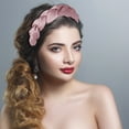 thumbnail image 4 of HomeKingdee Cloth-wrapped Wavy Headbands for Women- Textured Serrated Hair Accessory for Secure Hold on Parties, Work, School and Holidays, 4 of 6