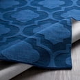 thumbnail image 3 of Hauteloom Institute Wool Living Room, Bedroom Area Rug - Solid & Striped - Navy - 2' x 3', 3 of 11