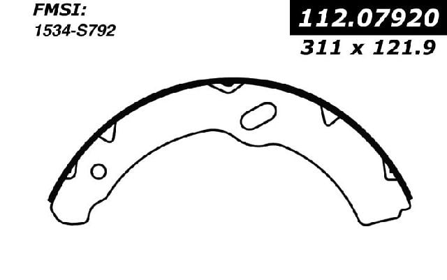 Centric Parts 111.02460 Brake Shoe 