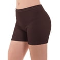 thumbnail image 1 of MixMatchy Women's Solid Seamless Ribbed Biker Shorts, 1 of 6