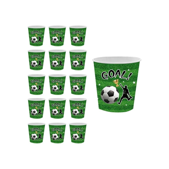Disposable Paper Plates for Men Women Football Theme Party Tableware 16 Count 7 Inch 9 Inch