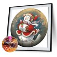 thumbnail image 1 of 5D taladro redondo completo diamante pintura DIY Navidad círculo Kits pedrería artesanía Likrtyny decoración de arte, 1 of 9