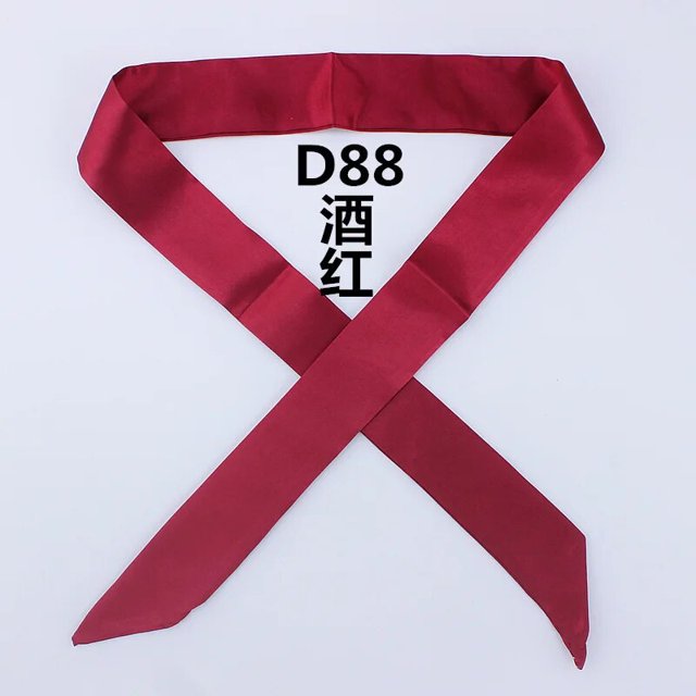 2019 Monochrome slender narrow long scarf tied bag handle scarves small ribbon decorative bag led towel head skinny scarves