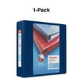 thumbnail image 6 of Staples Heavy Duty 3" 3-Ring View Binder with D-Rings and Four Interior Pockets Navy Blue  2/Pack, 6 of 7