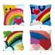 thumbnail image 2 of Naiovety Tejer alegra el hogar con funda de cojín con patrón de arcoíris DIY, kits de gancho de pestillo de buena decoración Decoración del hogar ZD145 arcoiris rojo, 2 of 6