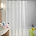 thumbnail image 5 of Frosted Extra Long Bathroom Shower Curtain Liner With Metal Buttonhole Thickening Design, 5 of 6