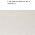 thumbnail image 4 of 36 x 80 Inch Fiberglass Front Entry Door with White Finish, Vinyl Frame, 4-Lite Frosted Glass for Privacy, Contemporary Style, Left Hand Inswing for Home Entrance, 4 of 5