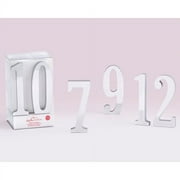 Silver Mirror Table Numbers (7-12)