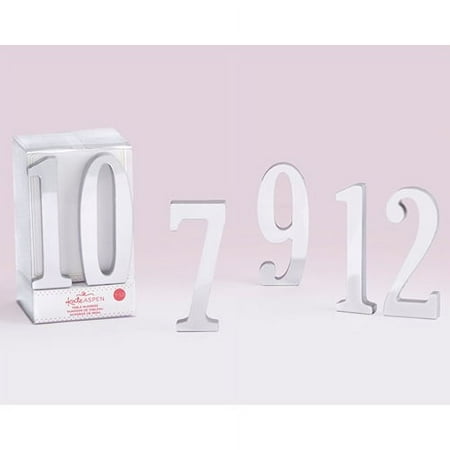 Silver Mirror Table Numbers (7-12)