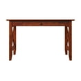 thumbnail image 6 of X Design by AFI Solid Wood Writing Desk with Storage Drawer & Charging Station, Walnut, 6 of 6