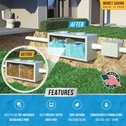 Active Septic Tank System Treatment Pods, 12 Dissolving Pacs with Enzyme-Producing Live Bacteria Solution, 1 Year Supply