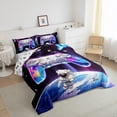 thumbnail image 3 of Castle Fairy Gamer Queen Comforter Set,Bling Cosmos Galaxy Bedding Comforter Set, 3 of 8