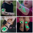 thumbnail image 2 of Pegatinas de tatuaje de Halloween, pegatinas de murciélago impermeables temporales luminosas para cara, brazo, ambiente divertido, pegatina de tatuaje de Halloween, 1 ud. xuanjing unisex, 2 of 2