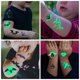 thumbnail image 2 of Pegatinas de tatuaje de Halloween, pegatinas de murciélago impermeables temporales luminosas para cara, brazo, ambiente divertido, pegatina de tatuaje de Halloween, 1 ud. xuanjing unisex, 2 of 2