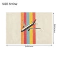 thumbnail image 4 of Yayeee Bath Rug for Bathroom Floor Non Slip Contour Fluffy Soft Absorbent Mat, 20"x24", Colorful Plane, 4 of 7