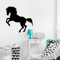 thumbnail image 3 of Cowboy Horse Cool Horse Large Horse Stock Horse Silhouette Drawing Vinyl Wall Art Sticker Wall Decal Home Kids Room Study Room Boys Room Wall Décoration Design Wall Décor Decal Size (20x18 inch), 3 of 3
