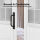 thumbnail image 2 of 2pcs Warehouse door handle, black cabinet handle, zinc alloy door handle, with sliding closet door handle handle board, 2 of 5