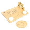 thumbnail image 5 of Large Bamboo Cheese Board Set, Charcuterie Boards Gift Set, House Warming Gifts, Wedding Gifts for Couple, Bridal Shower Gifts, Valentines Day Gifts, 5 of 5