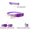 thumbnail image 3 of Rhinestone Cat Collar Breakaway with Bell Safety Buckle, Adjustable Diamond Girl Boy Kitty Cute Comfy Collar for Kitten Tiny Little Pets Rabbits, 3 of 5