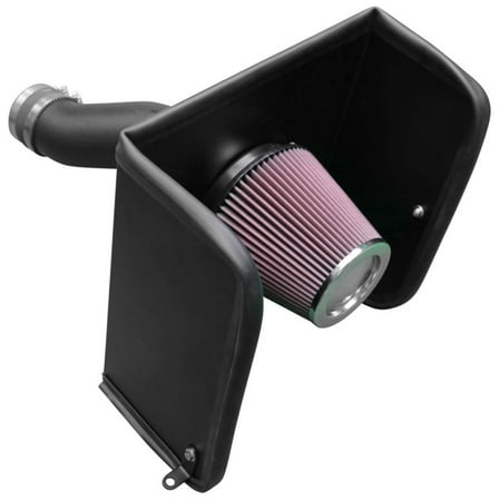 K&N Cold Air Intake Kit: High Performance, Guaranteed to Increase Horsepower: 2017-2018 NISSAN (Titan XD)63-6020
