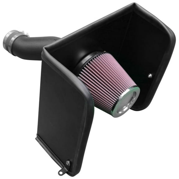 K&N Cold Air Intake Kit: High Performance, Guaranteed to Increase Horsepower: 2017-2018 NISSAN (Titan XD)63-6020