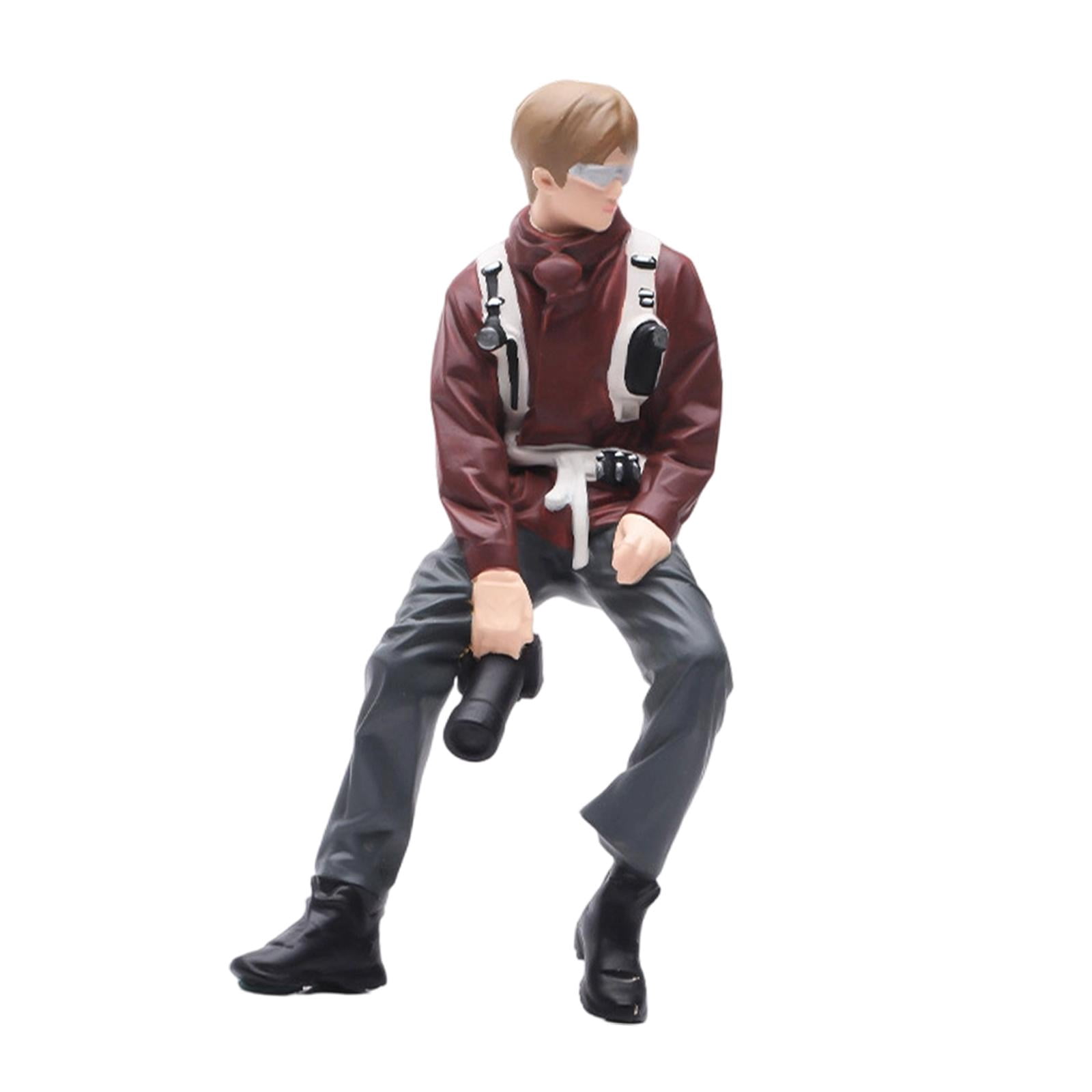 Dualoai 1/18 Man Miniature Figure Photographer Collections Miniature People Figurine
