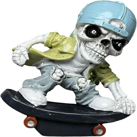 

Ruifushidai Halloween Skateboard Doll Ornament Street Home Garden Creative Ornament