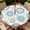 Dot Pattern, variant on Round Outdoor Tablecloth with Zipper and Umbrella Hole, Fitted Table Cloth with Elastic, Oil Waterproof Tablecover for Patio Picnic Camping Garden Fits 49"-52" Round Table, Green Stripes