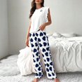 thumbnail image 2 of Tnhcen Women's Summer Sleepwear Set - Comfy Sleeveless Top Loose Pants Lounge to Casual Wear - Sleep or Go Out, 2 of 5